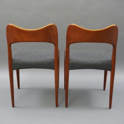 Vintage Teak Chairs by Niels Otto Møller, 1960s, Set of 2-RST-1240098