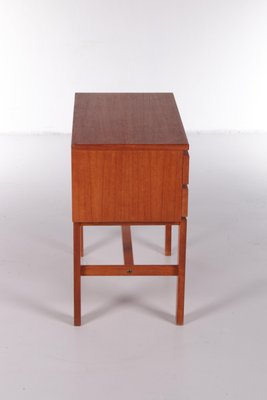 Vintage Teak Chest of Drawers with Leather Handles by Fröseke Nybrofabrik, 1970s-EZZ-1143680