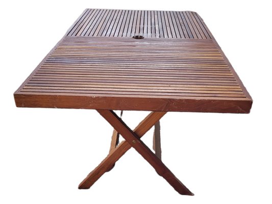 Vintage Teak Folding Dining Table-TCS-1355205