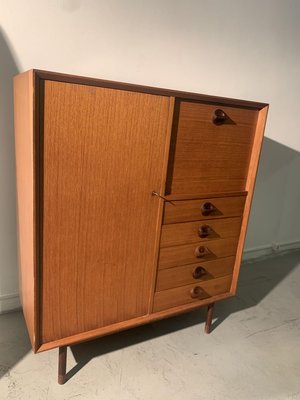 Vintage Teak Highboard, 1960s-KCF-834887