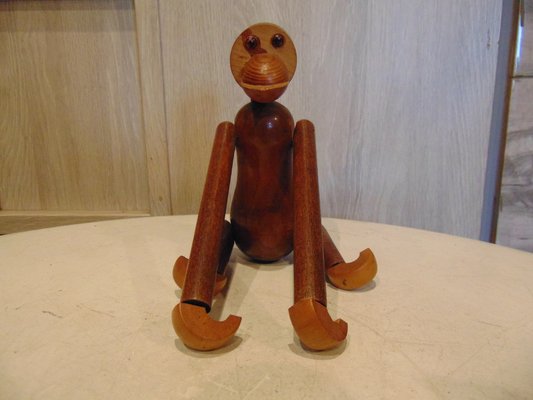 Vintage Teak Monkey by Kay Bojesen, 1960s-CAQ-1407903