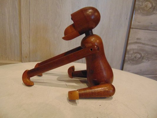 Vintage Teak Monkey by Kay Bojesen, 1960s-CAQ-1407903