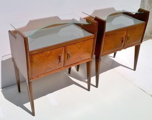 Vintage Teak Nightstands by Paolo Buffa, 1940s, Set of 2-EI-1215874