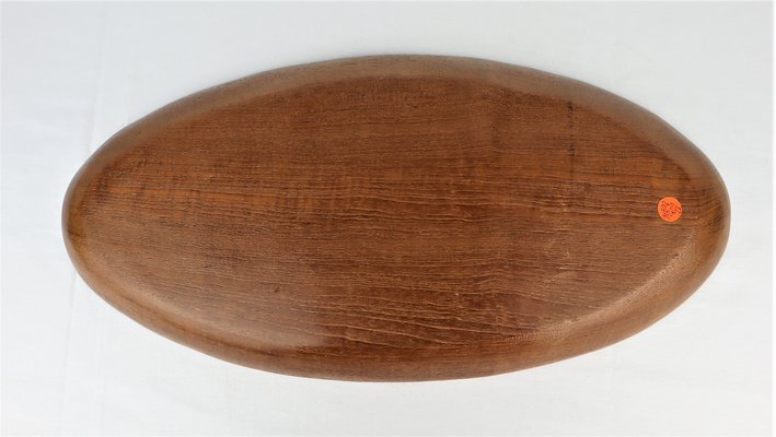 Vintage Teak Oval Cup from Laur Jensen, 1960s-YBU-1436177