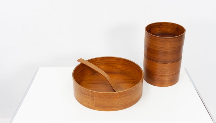 Vintage Teak Salad Serving Set, 1960s, Set of 6-GCG-714204