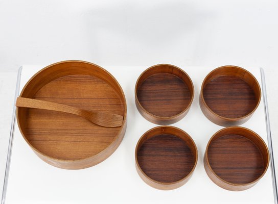 Vintage Teak Salad Serving Set, 1960s, Set of 6-GCG-714204