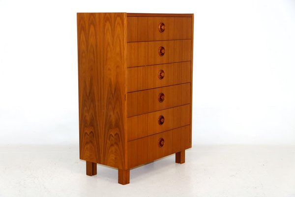 Vintage Teak Tallboy, Sweden, 1960s-GEK-1372228