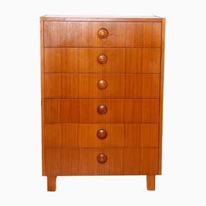 Vintage Teak Tallboy, Sweden, 1960s-GEK-1372228