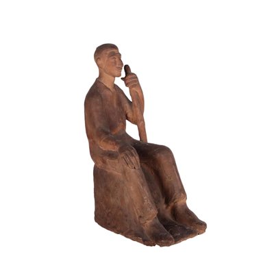 Vintage Terra Cotta Terracotta Statue-VMM-882789