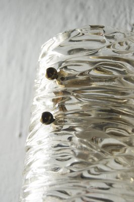 Vintage Textured Glass and Brass Wall Sconces by J. T. Kalmar, Set of 2-UMB-1752677