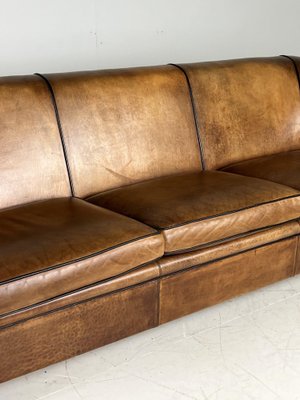 Vintage Three-Seater Sofa in Leather-OXF-1740047