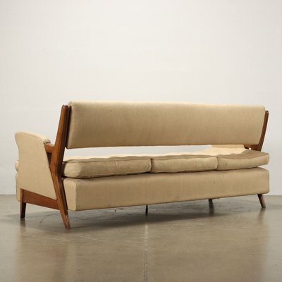 Vintage Three-Seater Sofa in Wood, 1950s-VMM-1730183