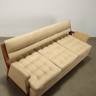 Vintage Three-Seater Sofa in Wood, 1950s-VMM-1730183