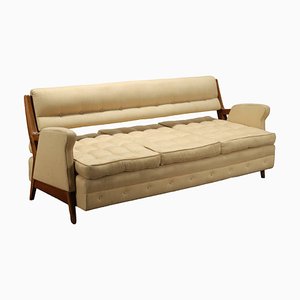 Vintage Three-Seater Sofa in Wood, 1950s-VMM-1730183