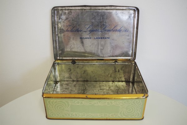 Vintage Tin Boxes from Industria Ligure Lombarda SRL, 19​​60s, Set of 3-KNM-941821