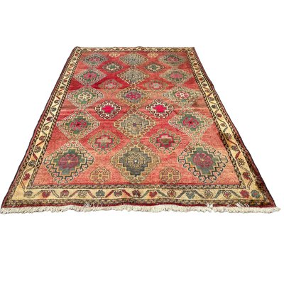 Vintage Traditional Kazak Design Rug, 1970s-AIV-1718749