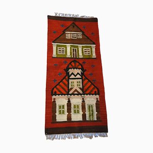 Vintage Traditional Kilim Rug from Poland Kamieniecki-TCS-1273982