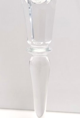 Vintage Transparent Crystal Flutes attributed to Baccarat, 1930s, Set of 2-JPQ-1820082