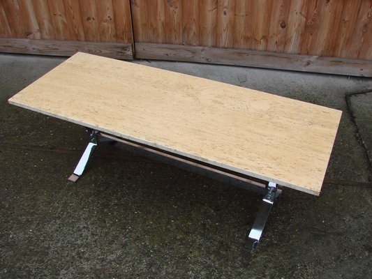 Vintage Travertine Bench, 1970s-XHP-1241266