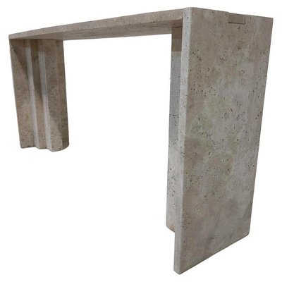 Vintage Travertine Console, Italy-FGA-1782272