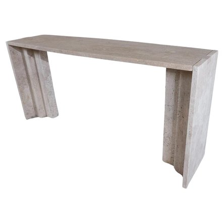 Vintage Travertine Console, Italy-FGA-1782272