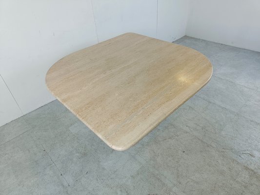 Vintage Travertine Dining Table, 1970s-IRH-1736738