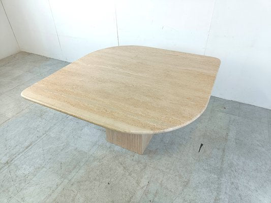 Vintage Travertine Dining Table, 1970s-IRH-1736738