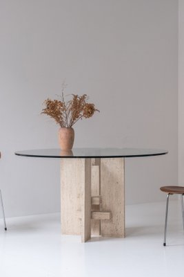 Vintage Travertine Table, 1970s-VWQ-1820055