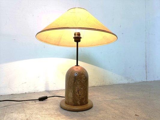 Vintage Travertine Table Lamp, 1970s-IRH-1816857