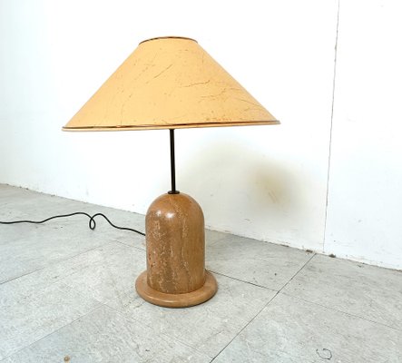 Vintage Travertine Table Lamp, 1970s-IRH-1816857