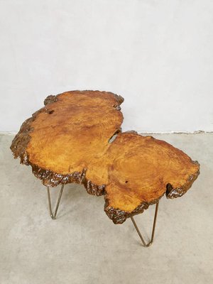 Vintage Tree Trunk Side Table-BW-1169860