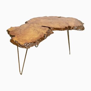 Vintage Tree Trunk Side Table-BW-1169860