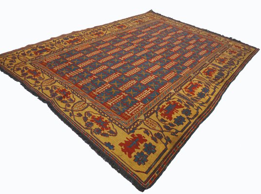 Vintage Tribal Nomadic Sumakh Kilim Rug, 1950s-UZN-1393444