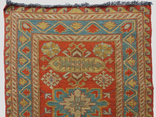 Vintage Tribal Nomadic Sumakh Kilim Runner Rug-UZN-1393447