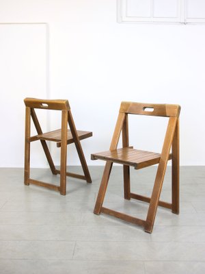 Vintage Trieste Folding Chairs attributed to Aldo Jacober, 1960s, Set of 2-HGJ-1438584