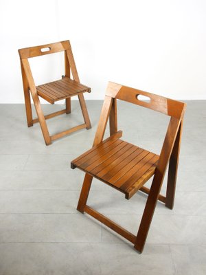 Vintage Trieste Folding Chairs by Aldo Jacober, Set of 2-HGJ-1251433