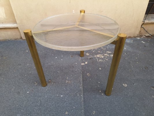 Vintage Tripod Brass Coffee Table-OHK-2020715