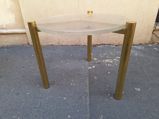 Vintage Tripod Brass Coffee Table-OHK-2020715