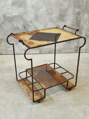 Vintage Trolley Design Drinks Cart Mathieu Mategot Style, 1950s-IFQ-2028214