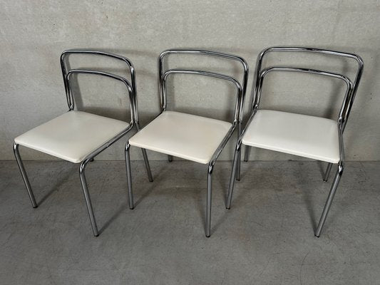 Vintage Tubular Frame Chairs from Meurop, Set of 5-VUD-2034537