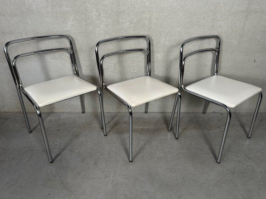 Vintage Tubular Frame Chairs from Meurop, Set of 5-VUD-2034537