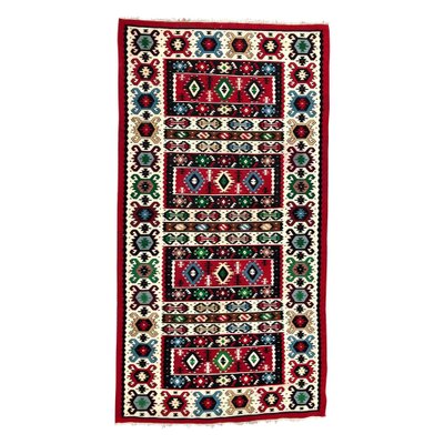 Vintage Turkish Anatolian Kilim Flat Rug-YMM-1061548