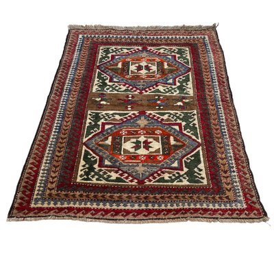 Vintage Turkish Hand-Knotted Kars Kazak Rug-AIV-1326646