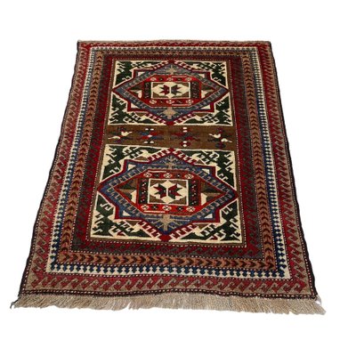 Vintage Turkish Hand-Knotted Kars Kazak Rug-AIV-1326646