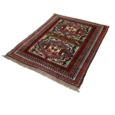 Vintage Turkish Hand-Knotted Kars Kazak Rug-AIV-1326646