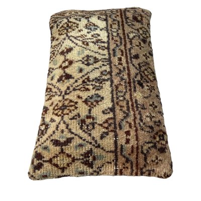 Vintage Turkish Handmade Cushion Cover in Wool & Cotton-AIV-1341071