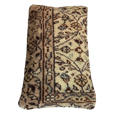 Vintage Turkish Handmade Cushion Cover in Wool & Cotton-AIV-1341071