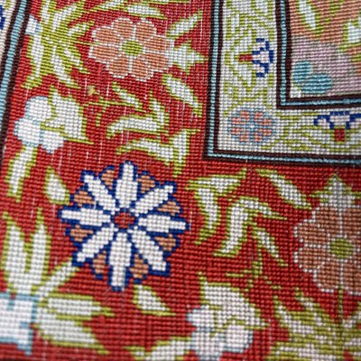 Vintage Turkish Hereke Silk Country Home Rug, 1960s-AIV-1743040