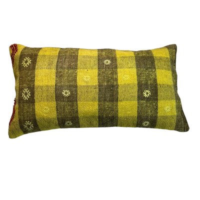 Vintage Turkish Kilim Bench Pillow Cover-AIV-1341068