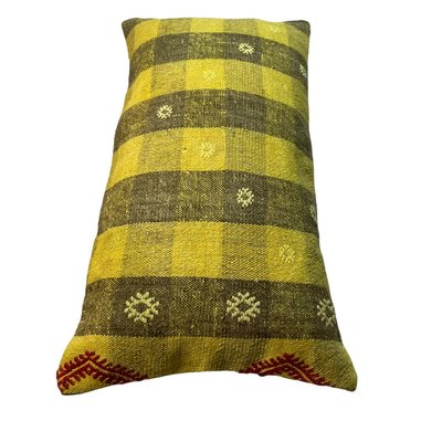 Vintage Turkish Kilim Bench Pillow Cover-AIV-1341068